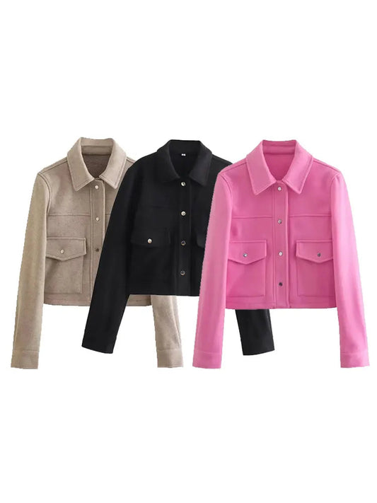 Spring Women's Fashion Wool Jacket