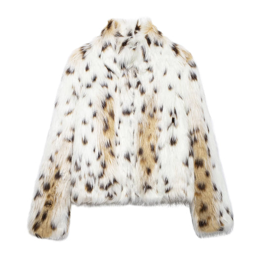 Women's Winter Fashion Faux Fur Jacket