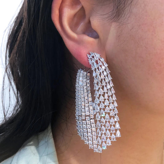 Dangle Oorbellen Charm Cubic Zircon Drop Oorbel