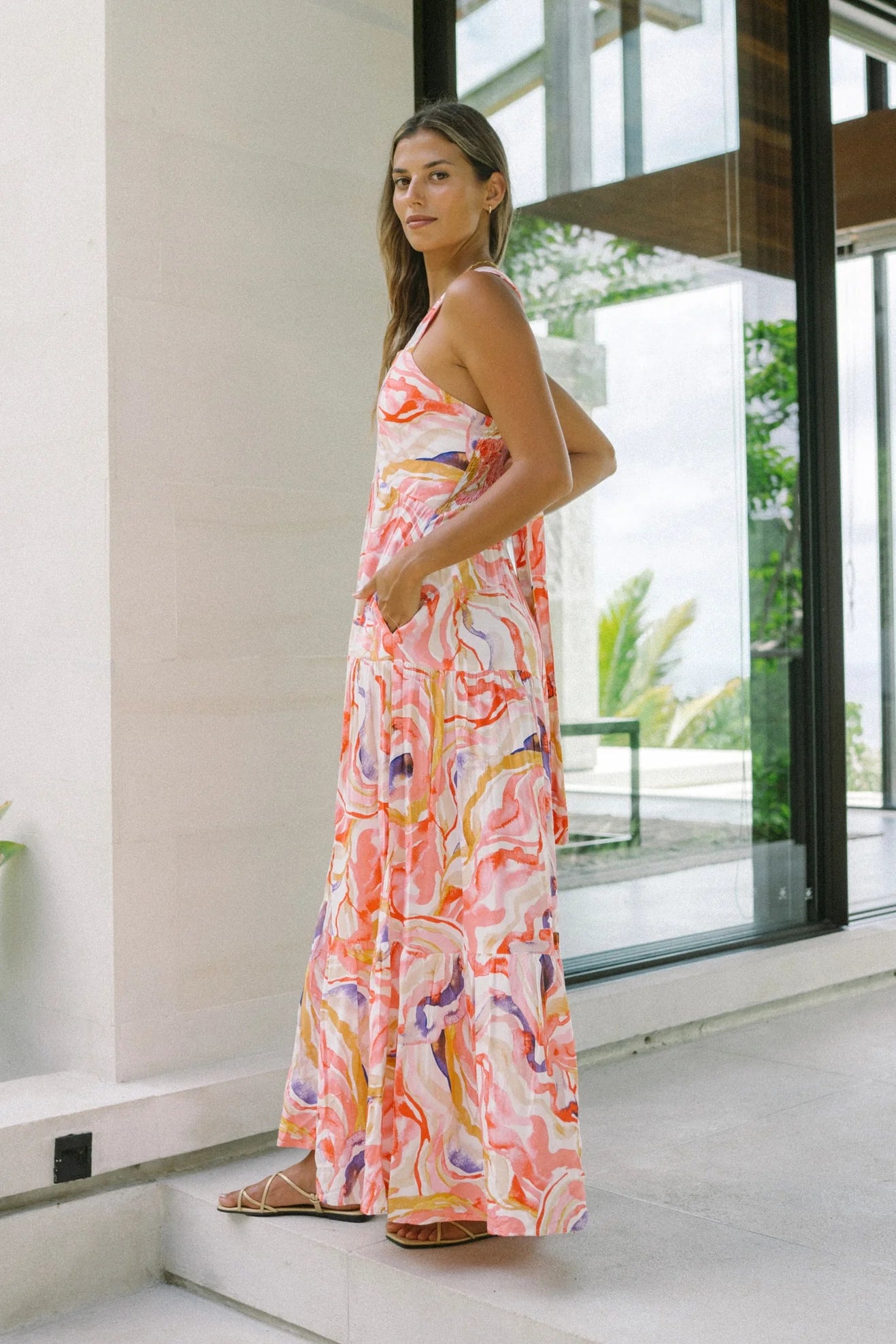 Viridiana Floral Maxi Dress