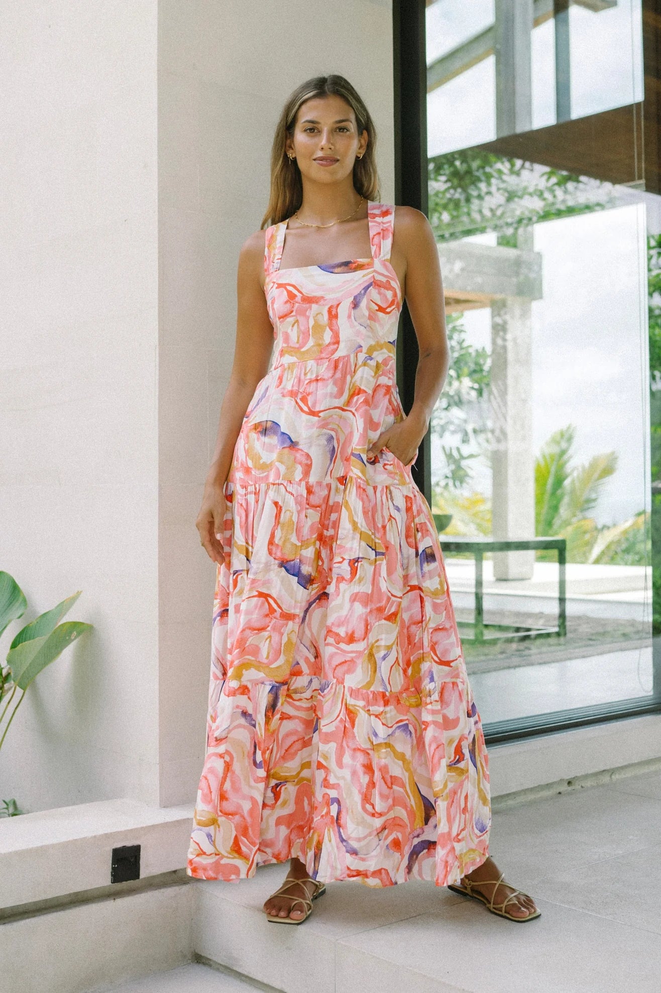 Viridiana Floral Maxi Dress