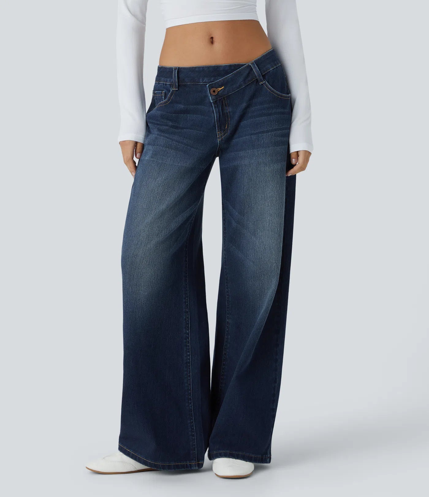 Flex Wide-Leg Jeans
