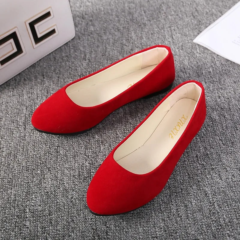 Plus Size 35-43 Women Flats Slip