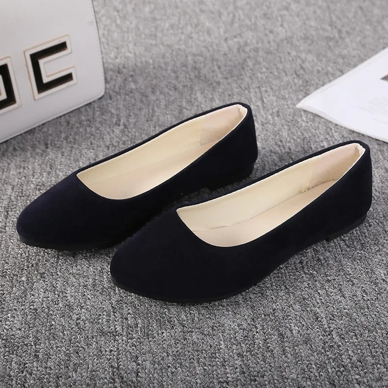 Plus Size 35-43 Women Flats Slip