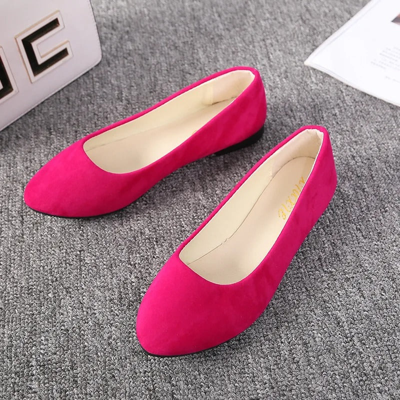 Plus Size 35-43 Women Flats Slip