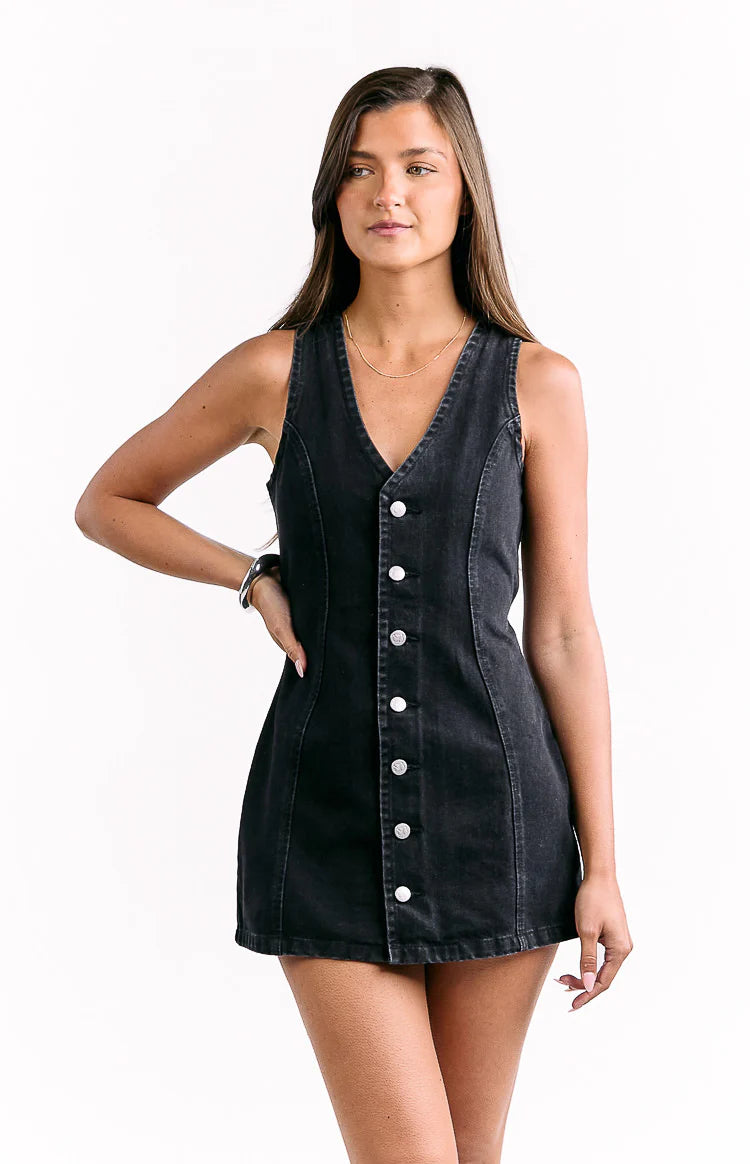 Isla Dark Wash Denim Dress