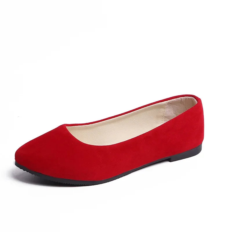 Plus Size 35-43 Women Flats Slip