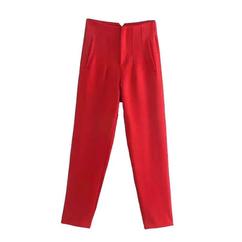 Fashion Office Wear High waist Pants