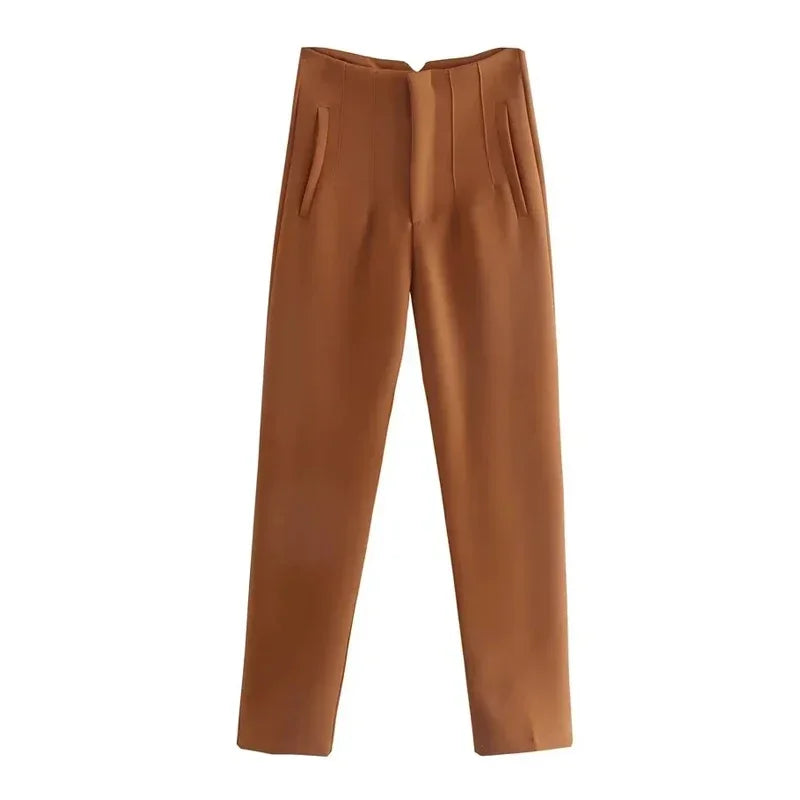 Fashion Office Wear High waist Pants