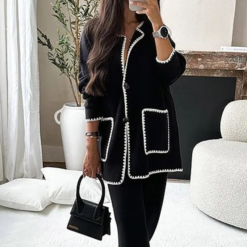 Hepburn Suit Shirt And Blouses Cardigan Top