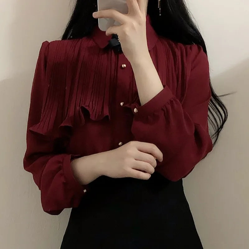 Red Korea Tops