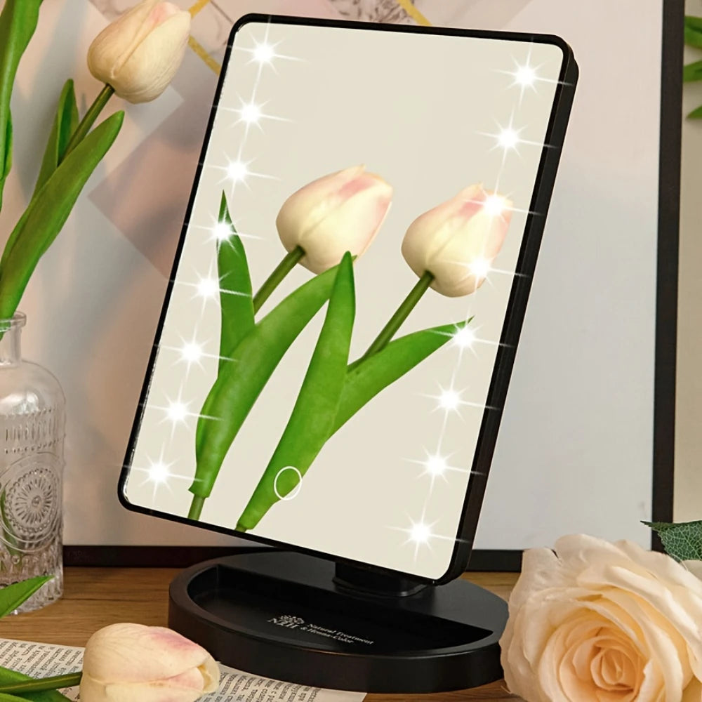 Square Lighted Makeup Mirror