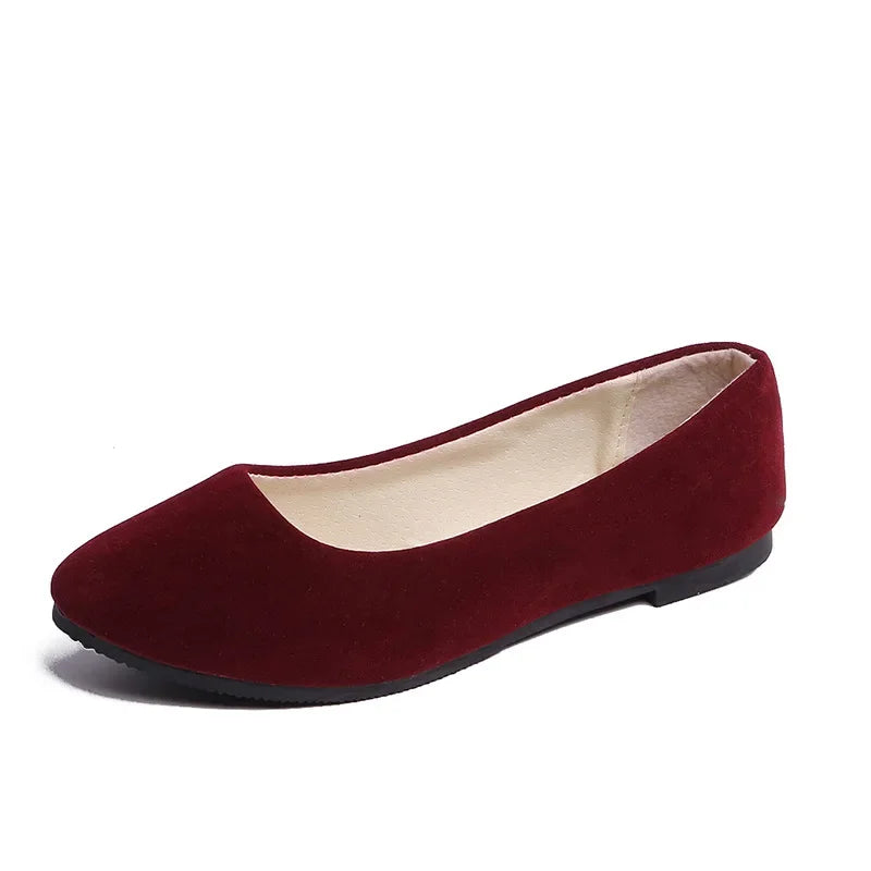 Plus Size 35-43 Women Flats Slip