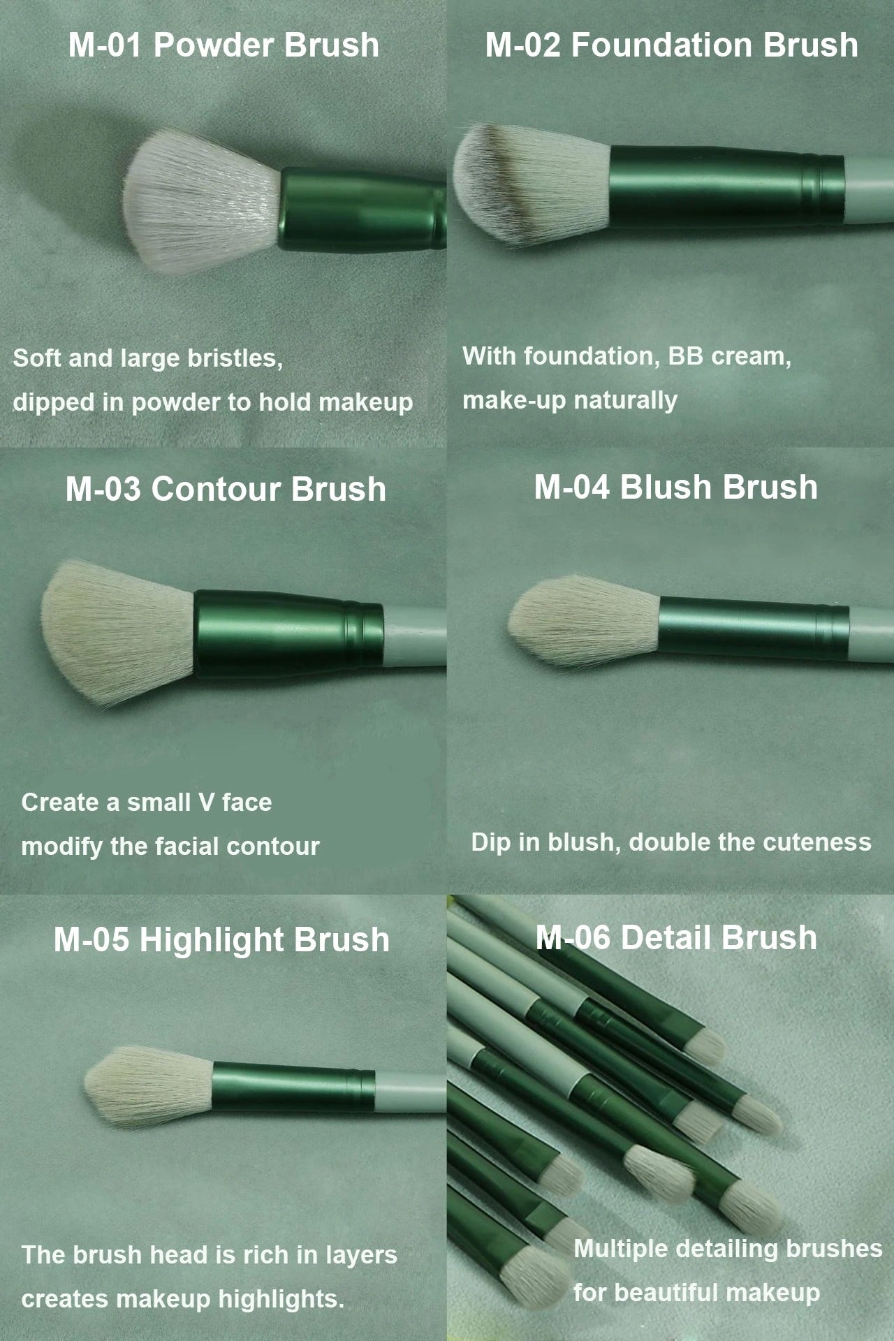 13 PCS Makeup Brushes Set