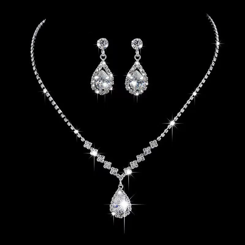 Droplet Necklace and Earring Set