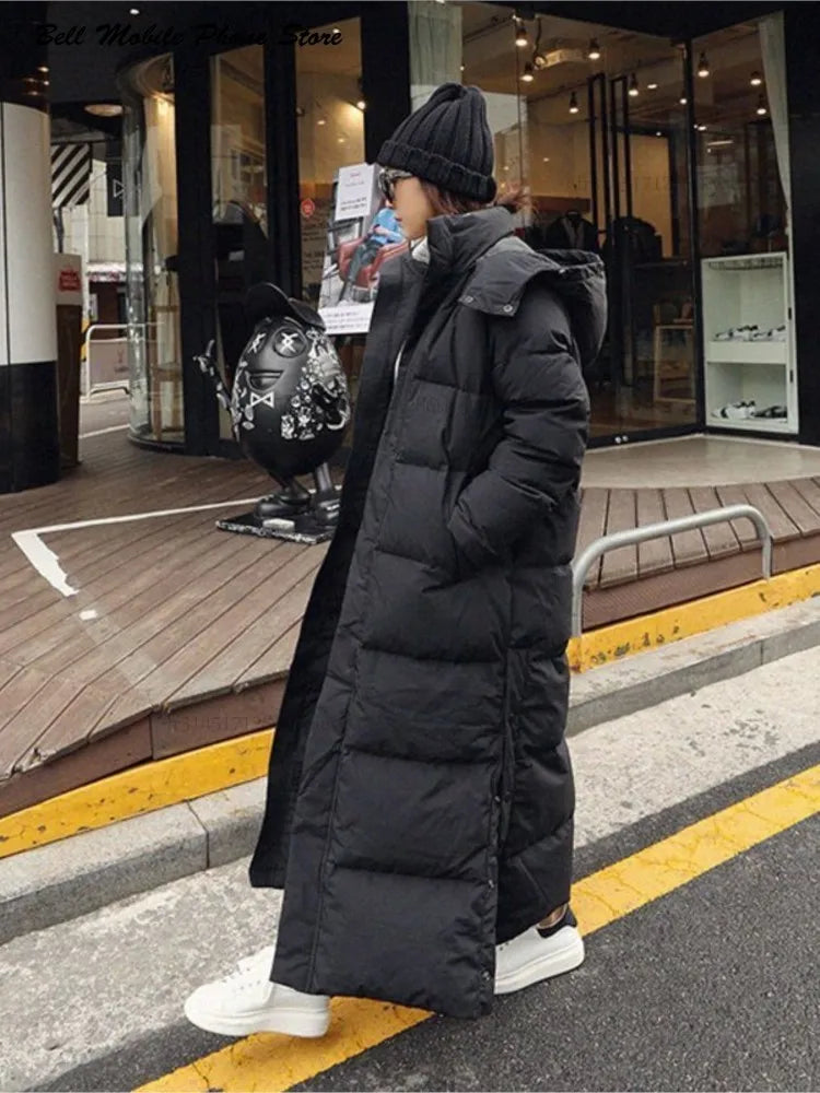 Down Parka Super Long Jacket Female