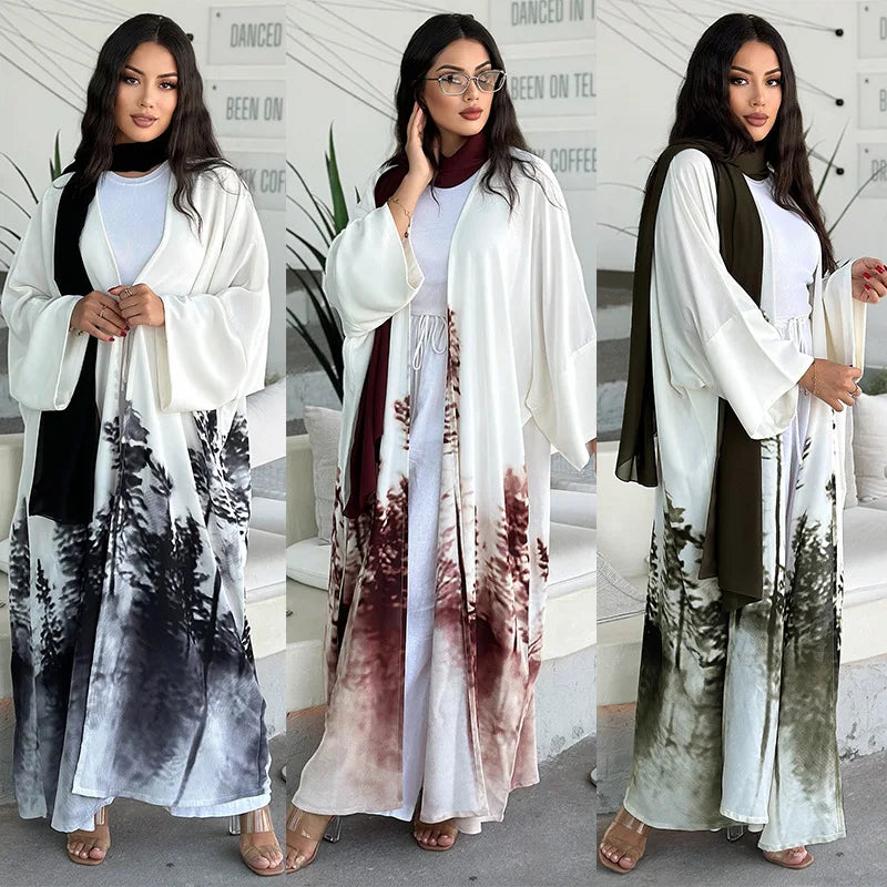 Kimono Abaya Damen Dubai Kaftan Modest Dress