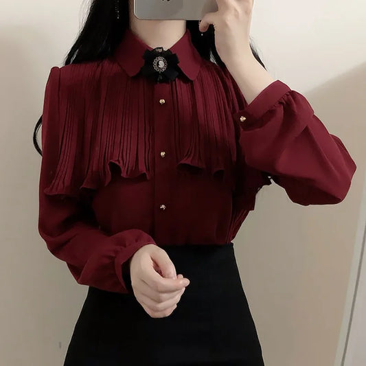 Red Korea Tops