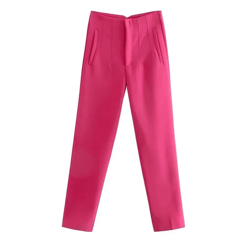 Fashion Office Wear High waist Pants