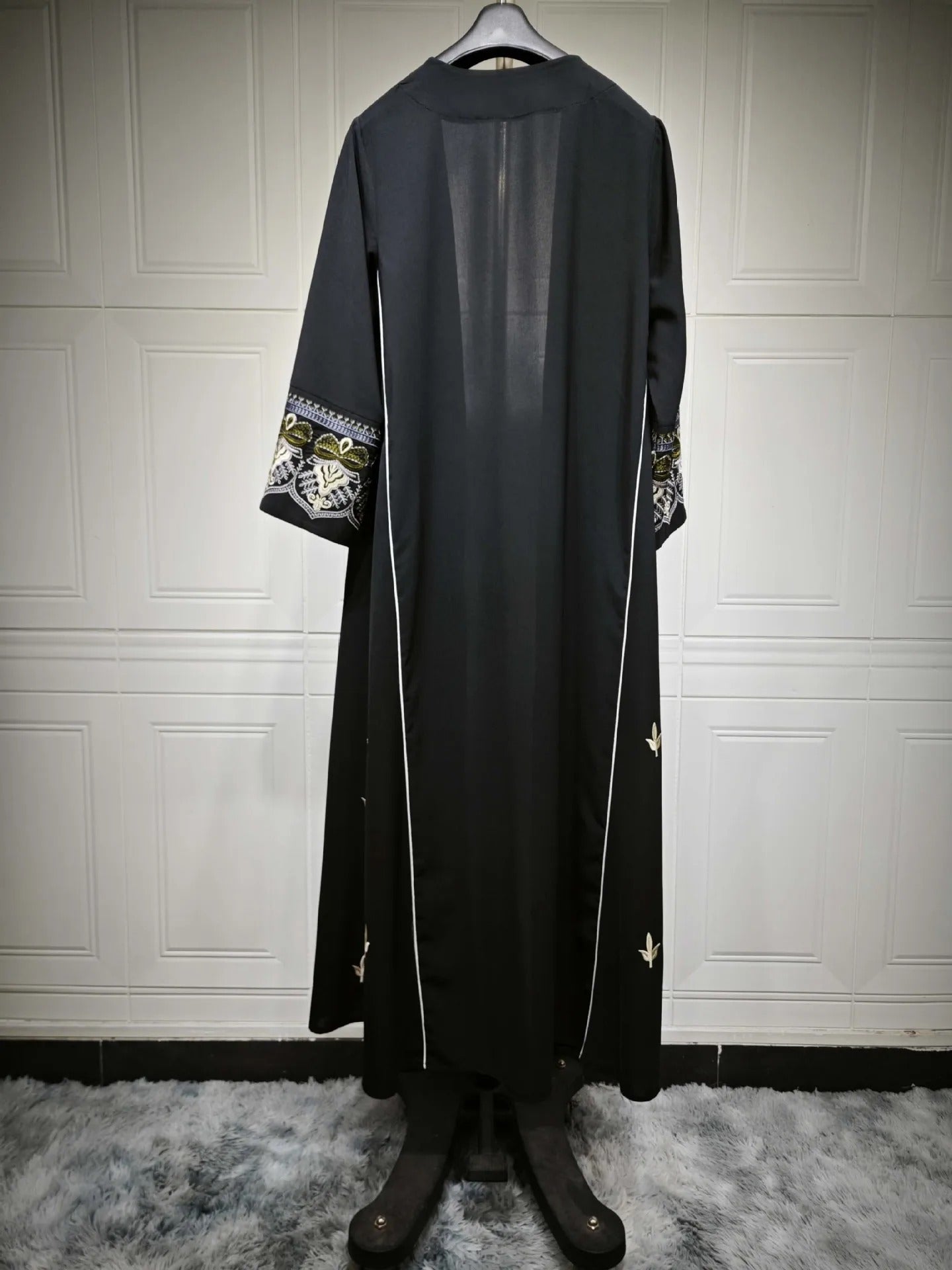 Cardigan Embroidery Open Abaya