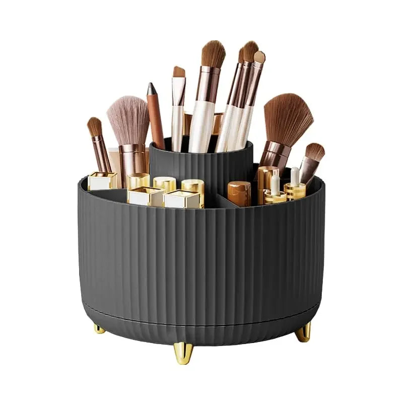 360°Rotating Desktop Makeup Brushes Organizer