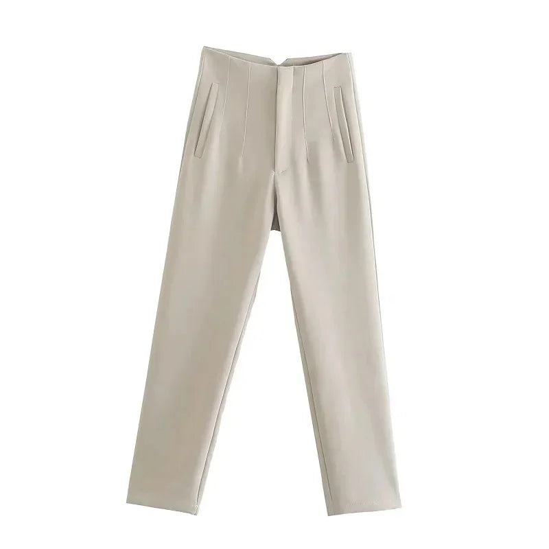 Fashion Office Wear High waist Pants