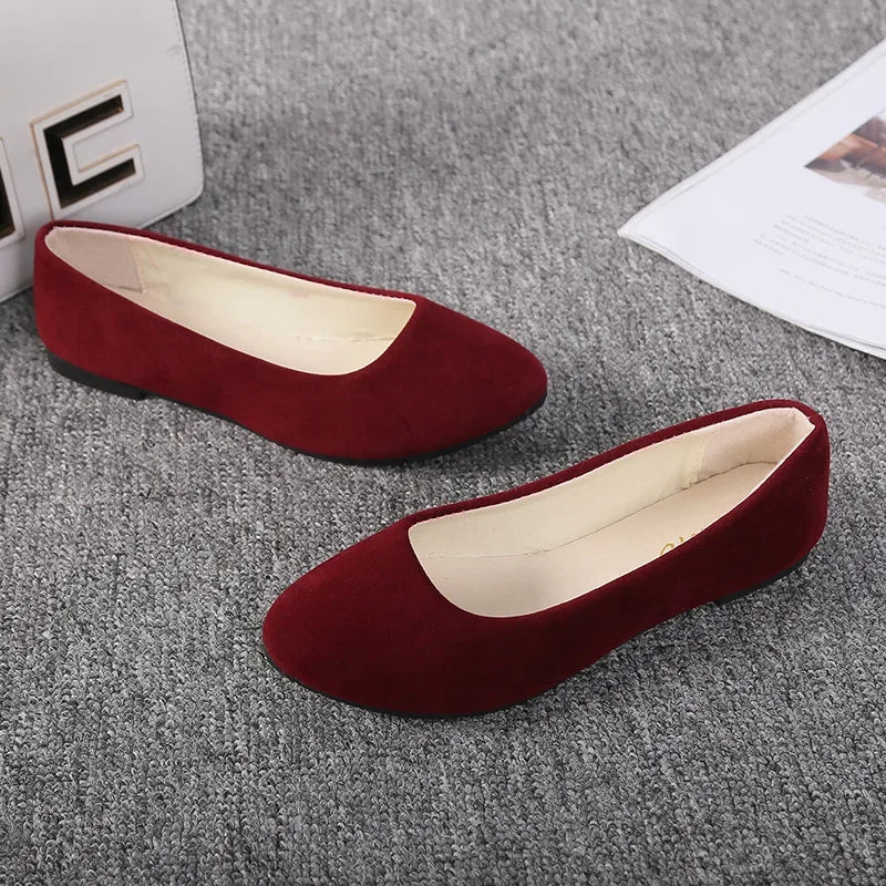 Plus Size 35-43 Women Flats Slip