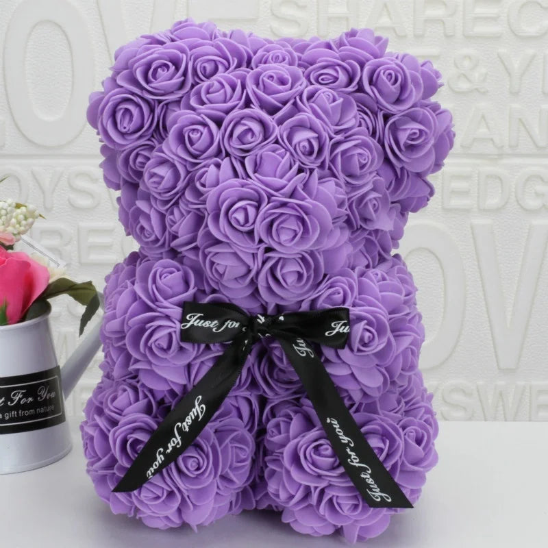 Romantic Valentine's Day Flower rose bear