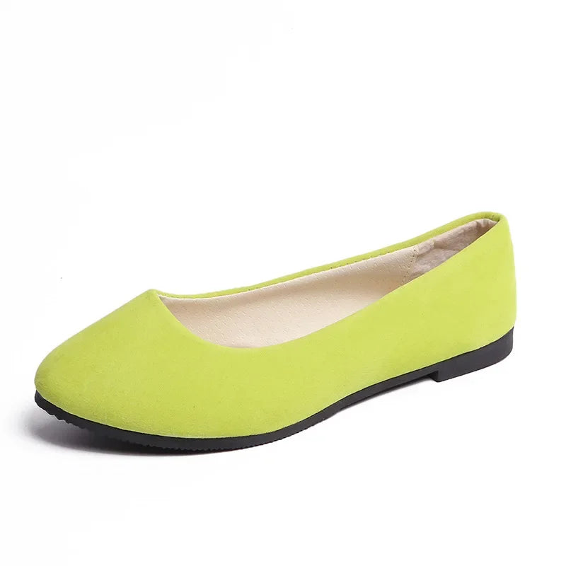 Plus Size 35-43 Women Flats Slip