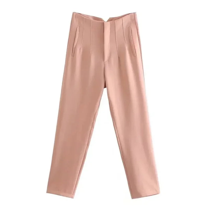 Fashion Office Wear High waist Pants