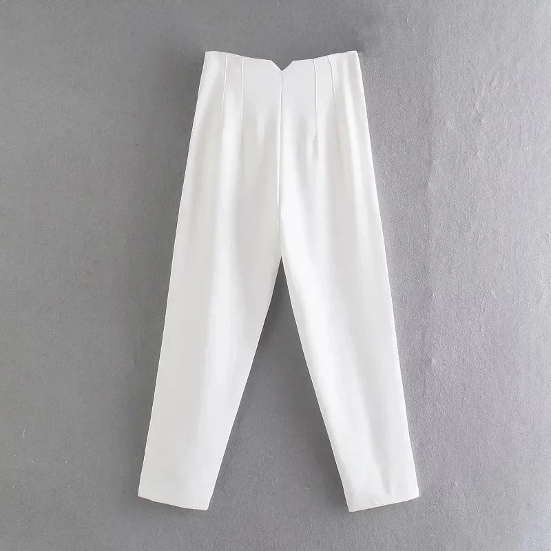 Fashion Office Wear High waist Pants