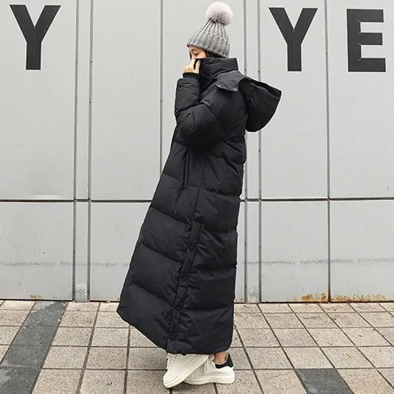 Down Parka Super Long Jacket Female