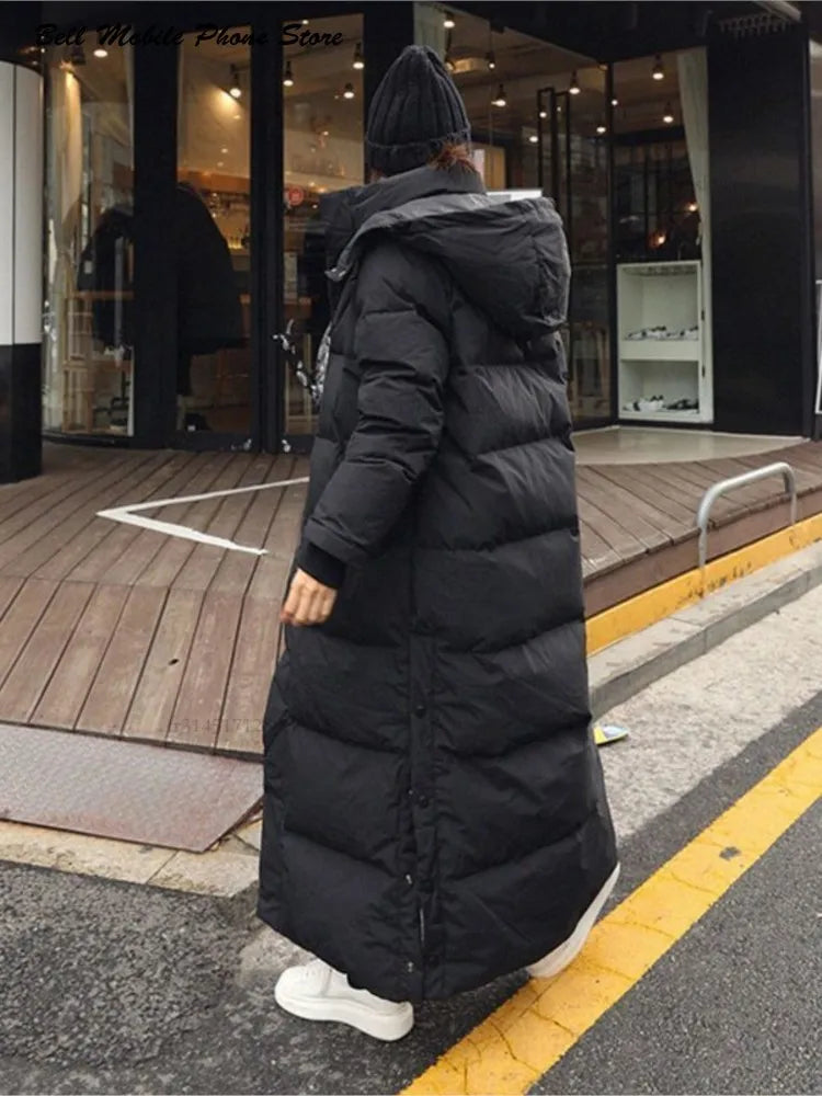 Down Parka Super Long Jacket Female