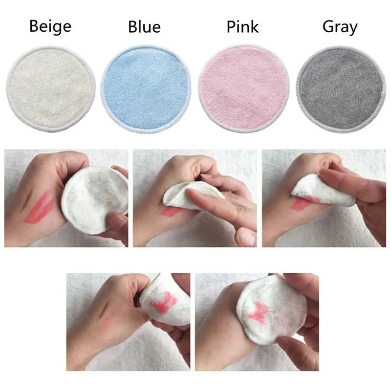 12PC Reusable Cotton Pads Makeup Remover