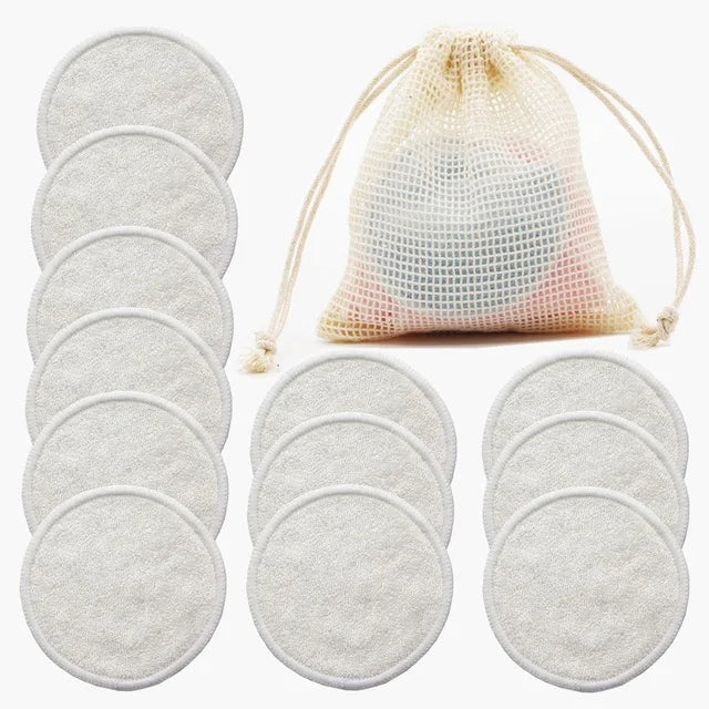 12PC Reusable Cotton Pads Makeup Remover