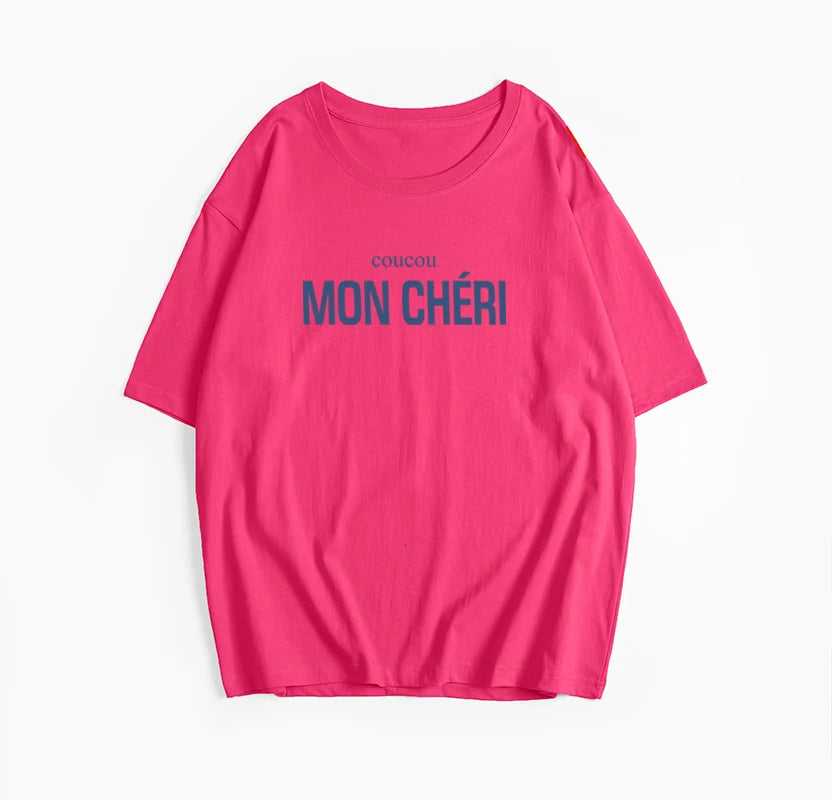 Simple Letter Print T-shirts