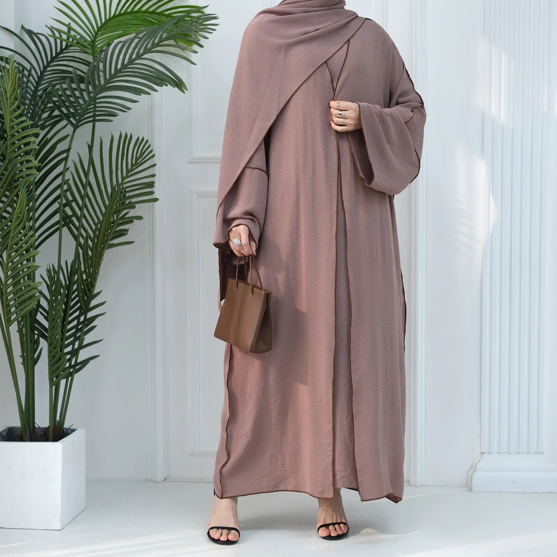 Elegant Modest Luxury Abaya Set