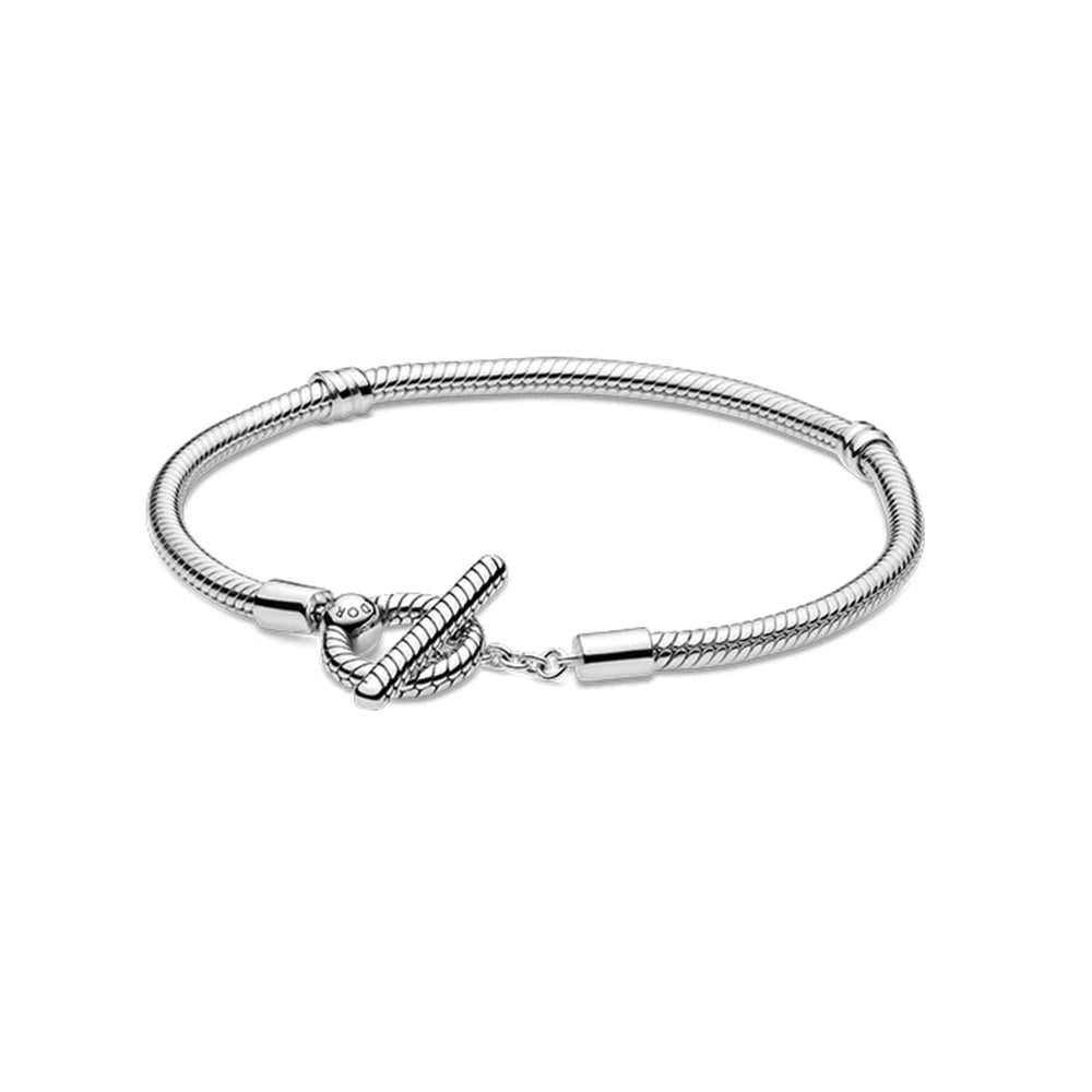 Silver Bracelet Snake Bone Chain