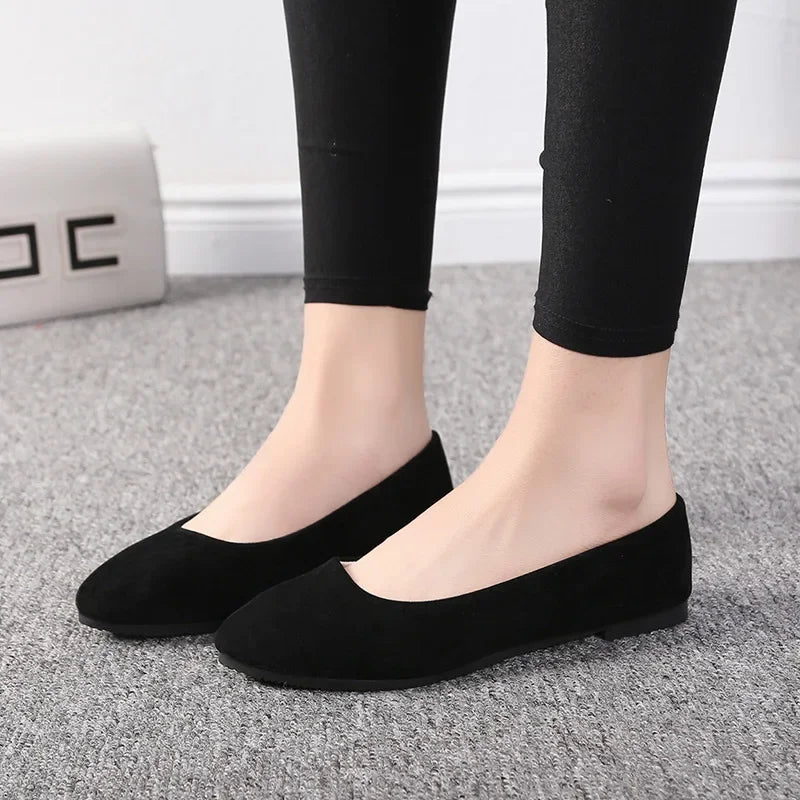 Plus Size 35-43 Women Flats Slip