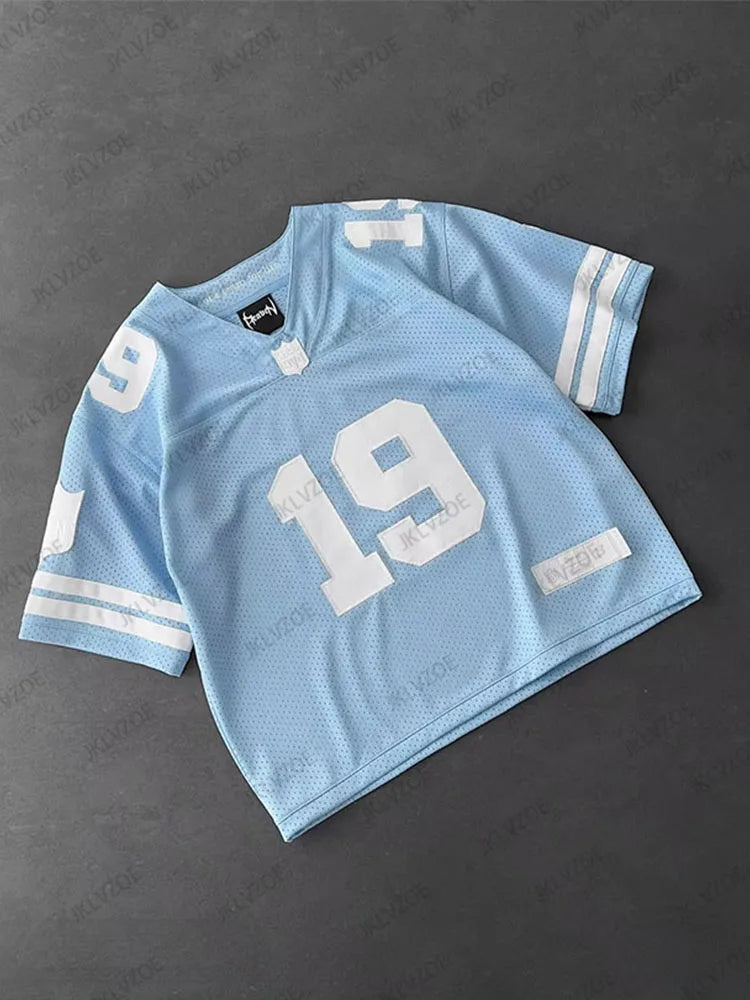 Football Jerseys Casual Loose V-Neck