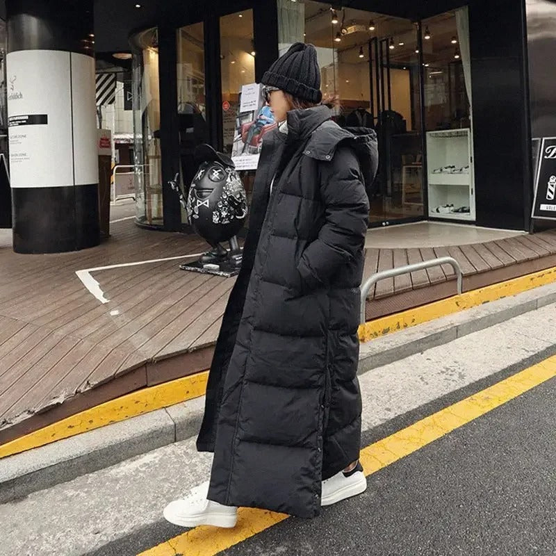 Down Parka Super Long Jacket Female