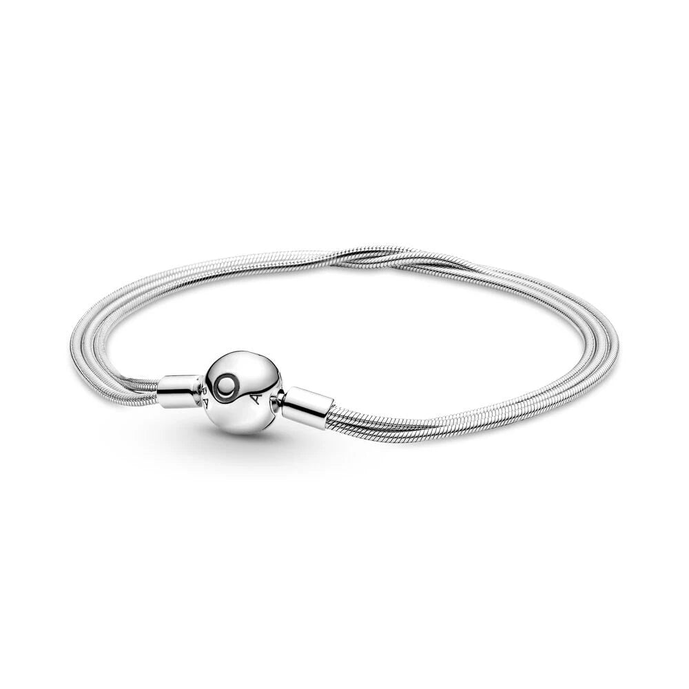 Silver Bracelet Snake Bone Chain