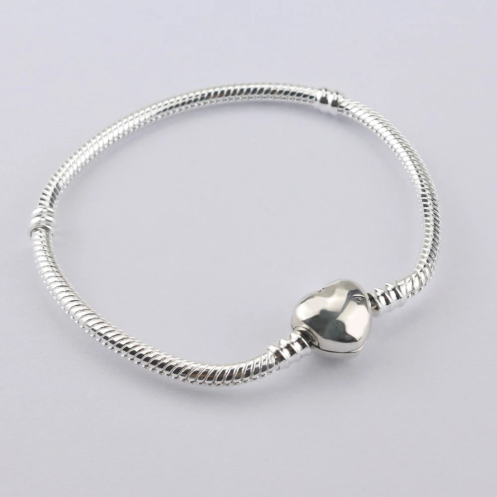 Silver Bracelet Snake Bone Chain