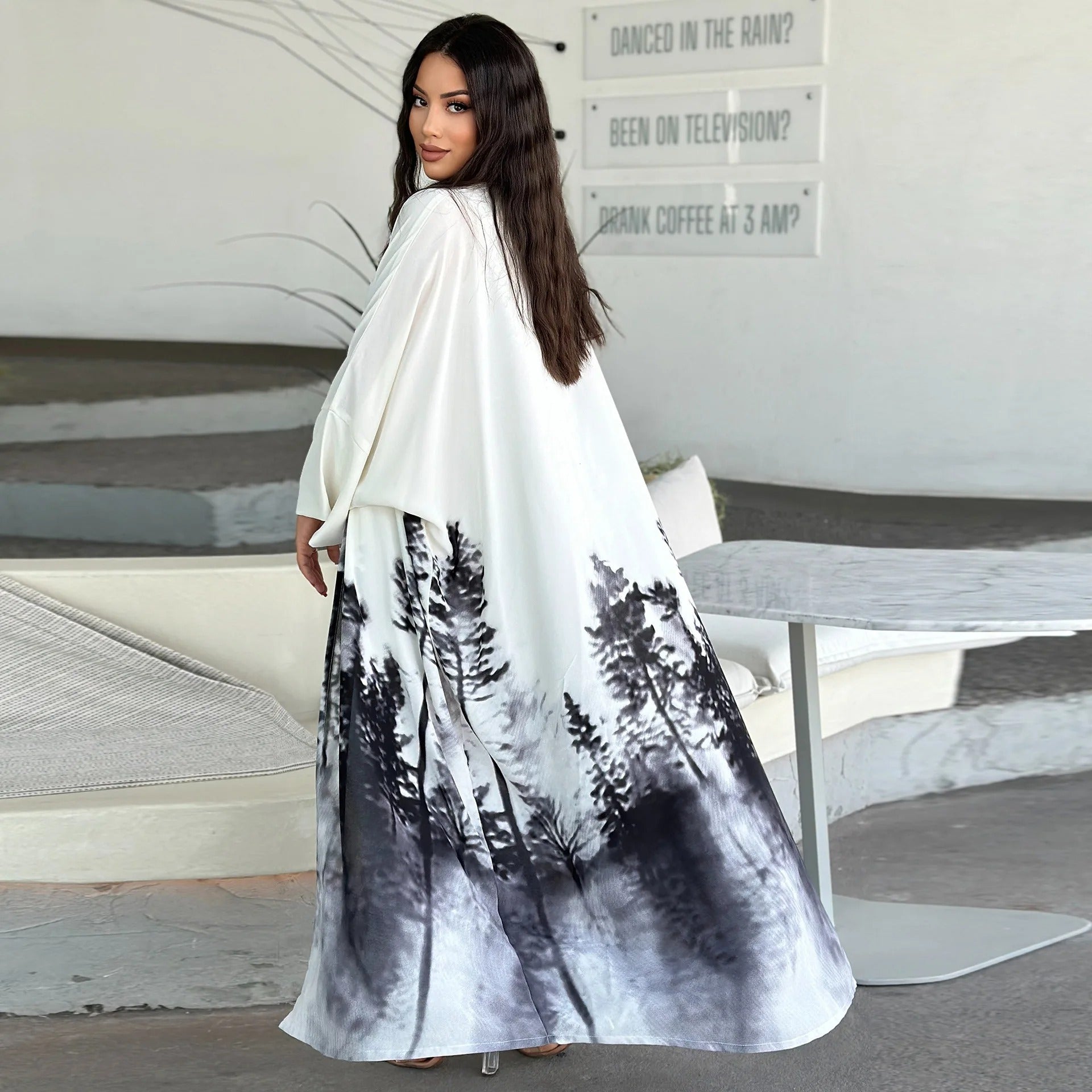 Kimono Abaya Damen Dubai Kaftan Modest Dress