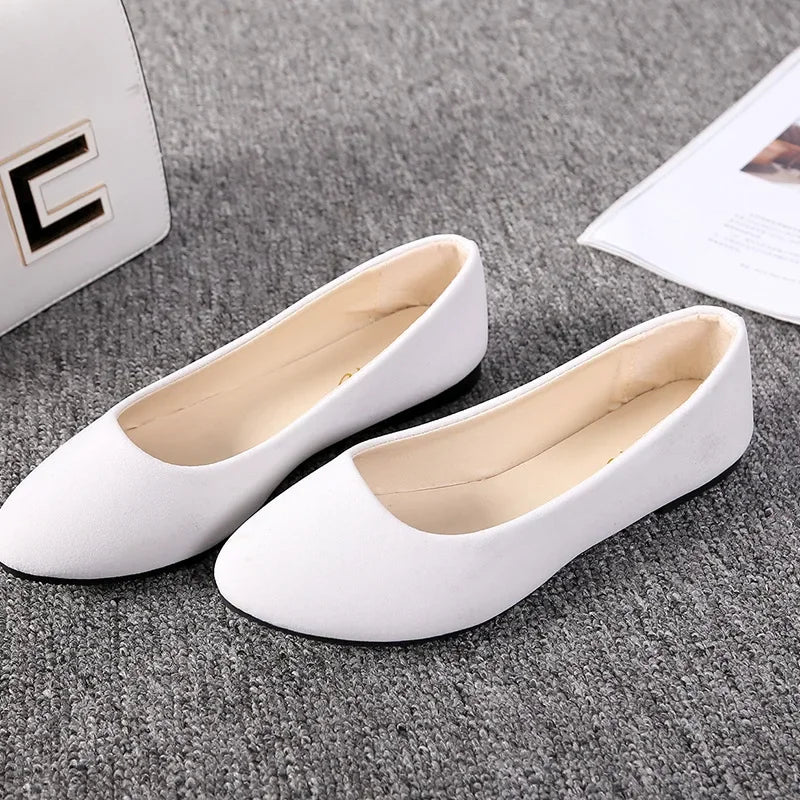 Plus Size 35-43 Women Flats Slip