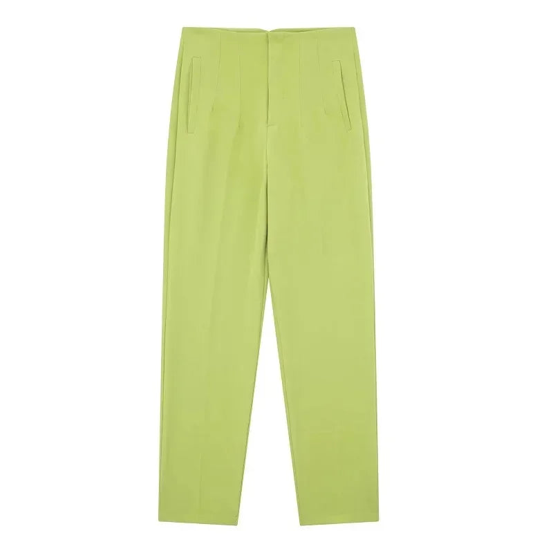 Fashion Office Wear High waist Pants