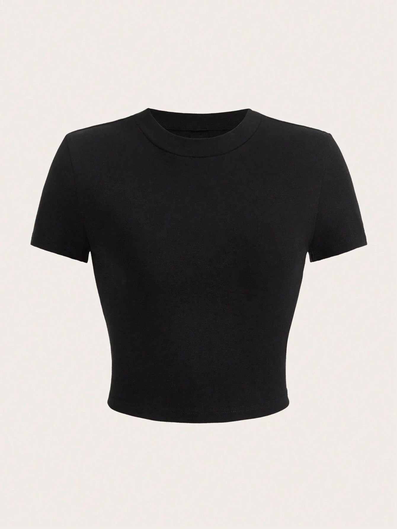 High Elastic Viscose T-Shirt Soft O-Neck Sporty Tees