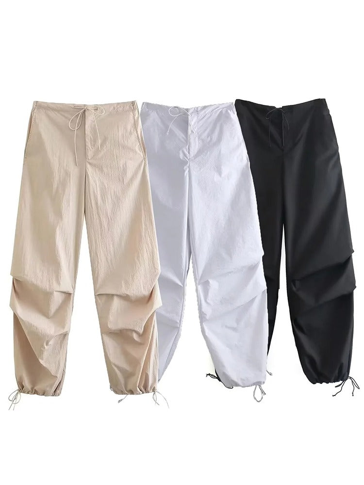 Women Fashion Parachute Cargo Pants