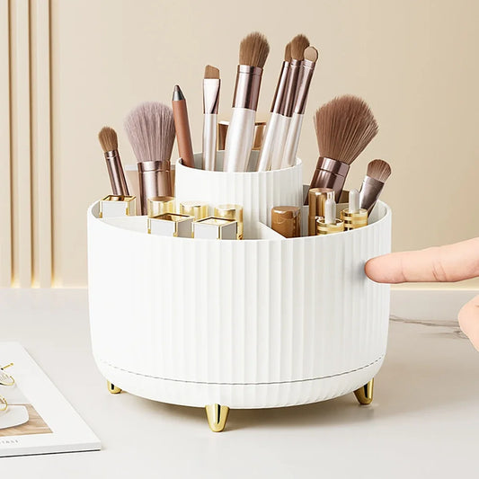 360°Rotating Desktop Makeup Brushes Organizer