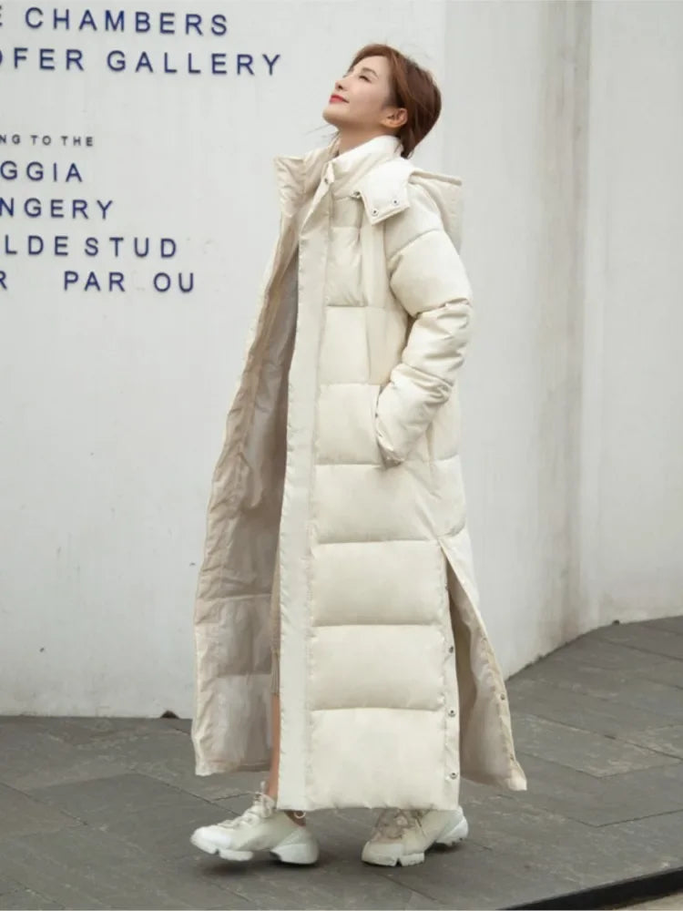 Down Parka Super Long Jacket Female